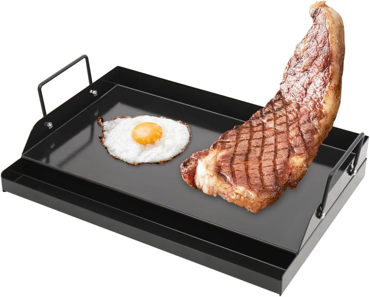 Chapa de ferro fundido antiade - Camping Cooking Flat Top avaliação e preço