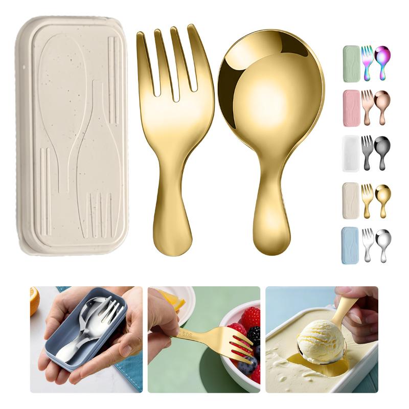 Conjunto de talheres de aço in - Camping Hiking Cooking avaliação e preço
