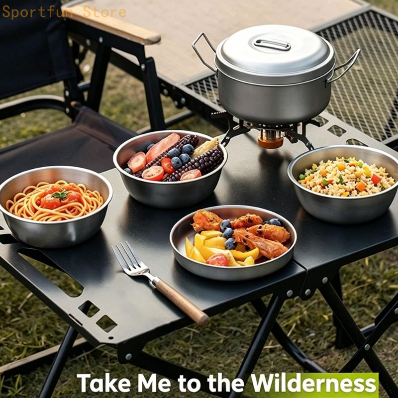 Grupo panelas para refeições a - Camping Cooking Dining Set avaliação e preço