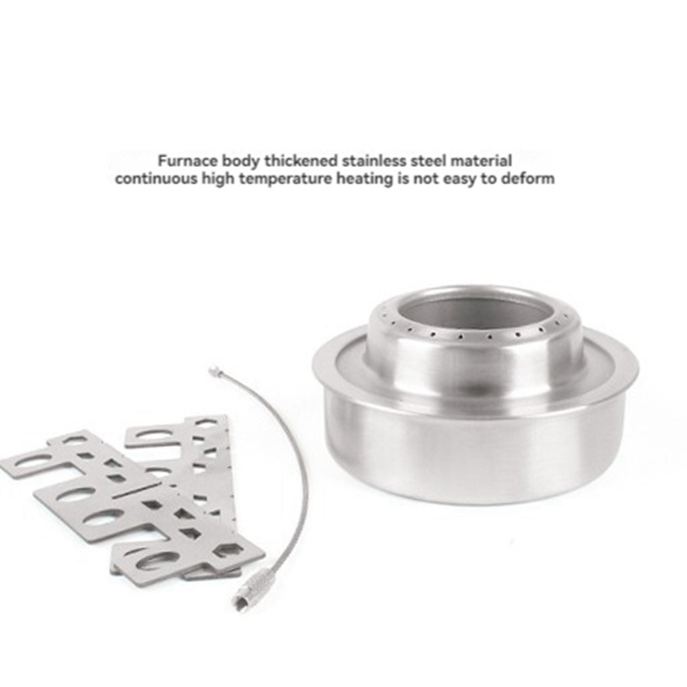 Portátil mini fogão a álcool c - Camping Hiking Cooking avaliação e preço