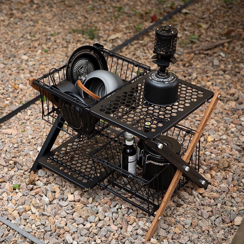 Cesto Organizador Portátil Dob - Camping Cooking Table avaliação e preço