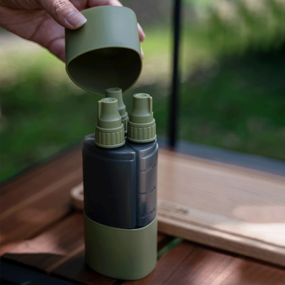 3 em 1 garrafa dispensadora de - Camping Hiking Cooking avaliação e preço