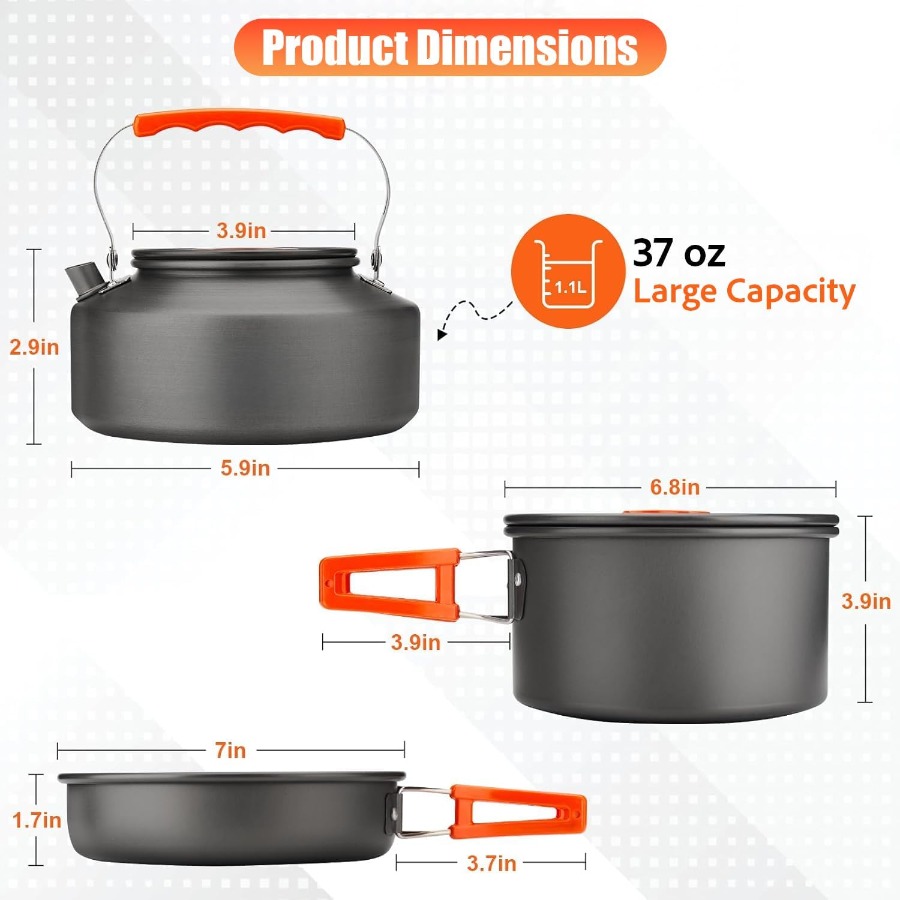 Conjunto de Utensílios de Cozi - Camping Hiking Cooking avaliação e preço