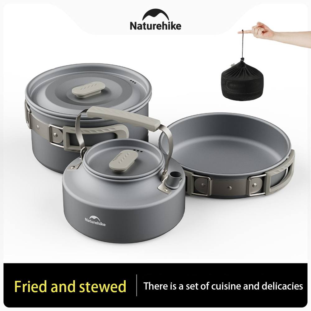 Naturehike conjunto de panelas - Camping Hiking Cooking avaliação e preço